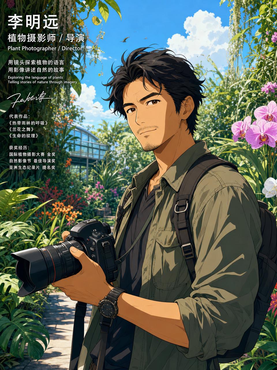 陈美娇植物摄影师李明远